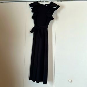 Girls’ black pant romper short sleeve Dillard’s dressy size 12 Child XL GB girls